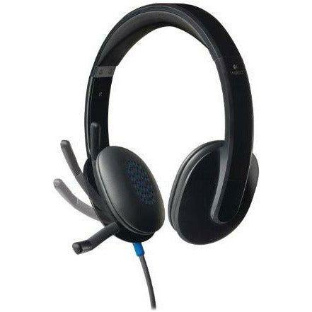 Logitech H540 Wired Headset, Stereo Headphone with Noise-Cancelling Microphone, USB, On-Ear Controls, Mute Indicator Light, PC/Mac/Laptop - Black 3