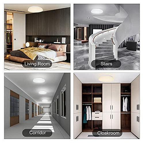 24W LED Ceiling Light Dimmable, Ceiling Lamp with Remote Control, Light Color and Brightness Adjustable, Ã25cm IP54 Waterproof Living Room Lamp Bedroom Lamp Children's Room Lamp 3