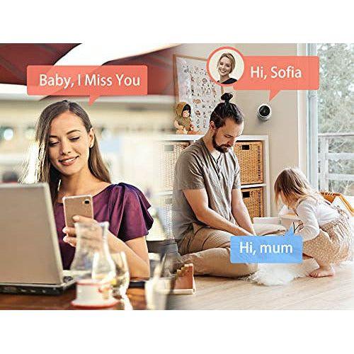 Baby Camera Monitor, Laxihub Pet Camera for Dogs with Phone App Wifi Security Camera Indoor 1080P Night Vision, 2-Way Audio, Motion Sound Detection, Work with Alexa 1
