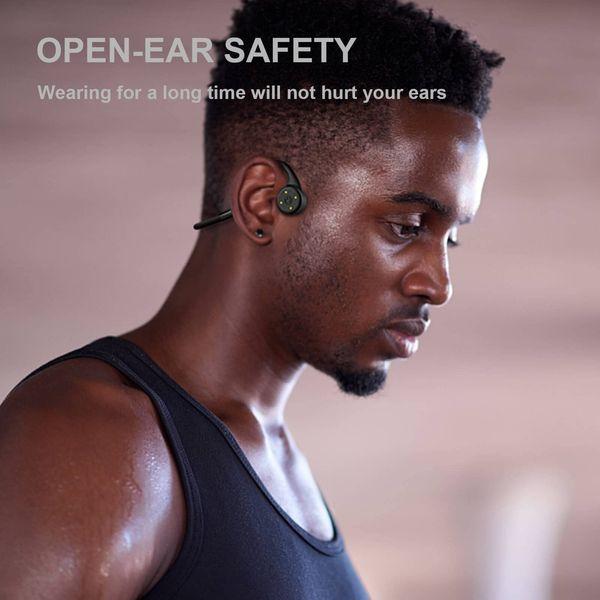 BEAN LIEVE Bone Conduction Headphones - Open-Ear Bluetooth Sports Headset, Wireless Headphones IP68 Waterproof for Jogging, Running, Bicycling, Hiking 4