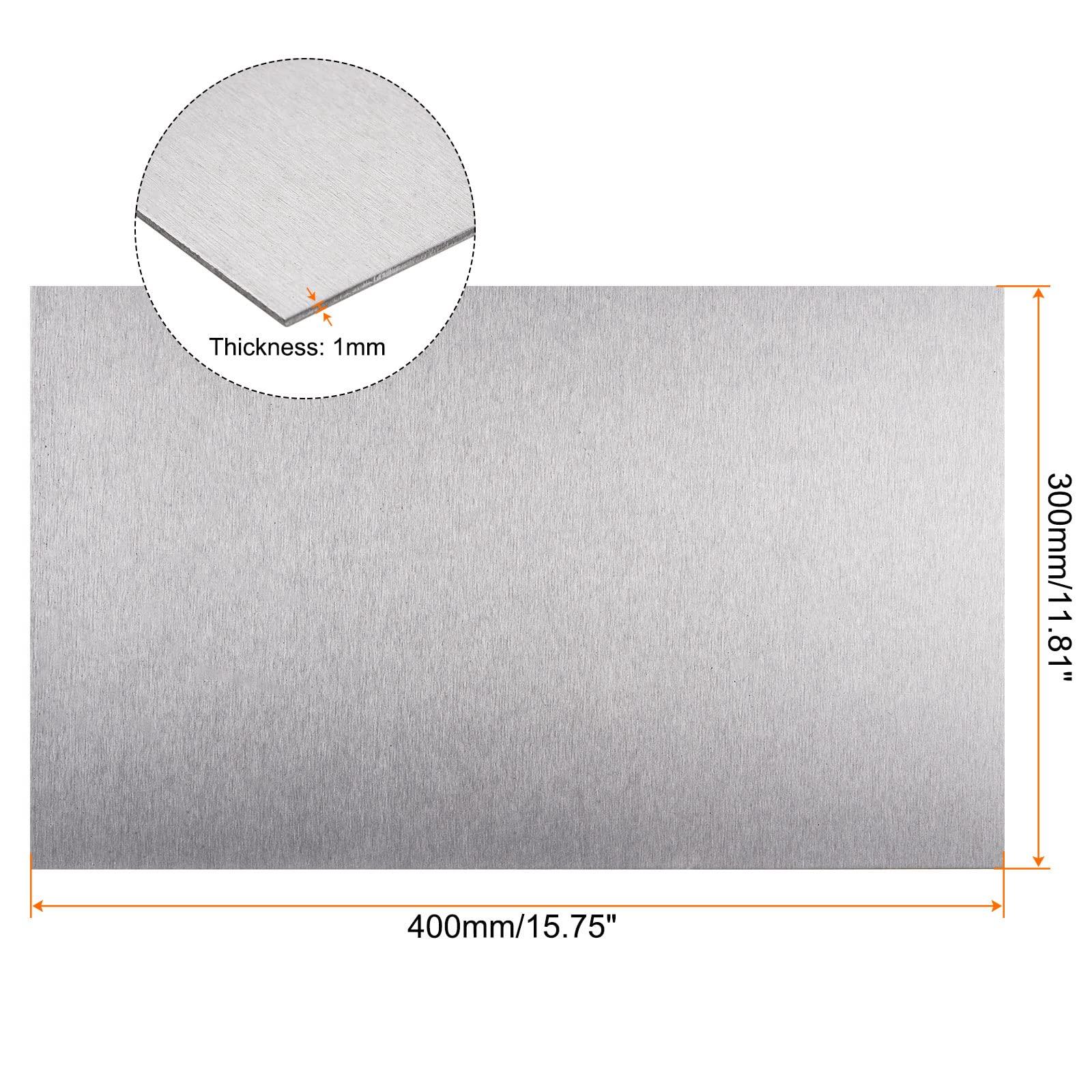 sourcing map 2pcs Sublimation Metal Blank Photo 12x16 Inch 1mm Thickness Aluminum Customize for Sublimation Heat Transfer Printing Engraving, White 1