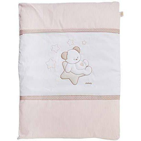 Italbaby Sweet Star Removable Duvet Cover for Pram, Pink, Multi-Color, One Size 0