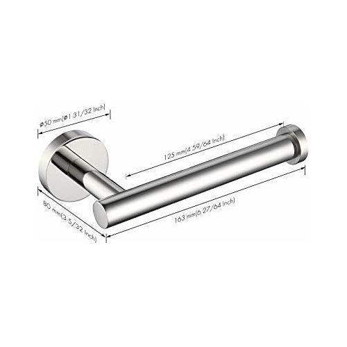 KES Chrome Toilet Roll Holder Stainless Steel Toilet Paper Holder Tissue Dispenser for Bathroom and Kitchen Contemporary Style Wall Mounted Polished Steel, A2175S12 3