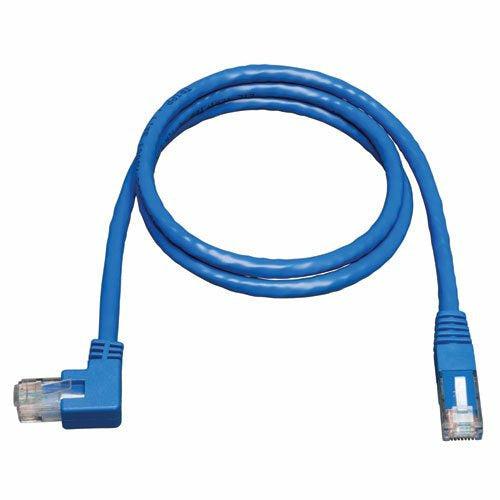 Tripp Lite Cat6 Gigabit Molded Patch Cable (RJ45 Left Angle M to RJ45 M), Blue 3 m (N204-010-BL-LA) 2