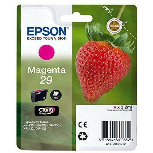 Epson Claria No.29 Home Strawberry Standard Ink Cartridge, Magenta, Genuine, Amazon Dash Replenishment Ready 0