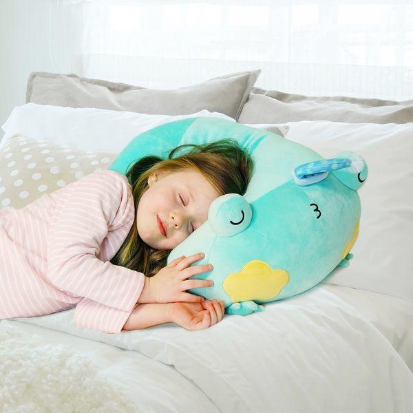 Mewaii 16'' Soft Frog Plush Pillow Stuffed Animals Plushies Squishy Pillow - Fluffy Sleepy Plush Pillow Toys for Adults Girls Boys(Green) 4