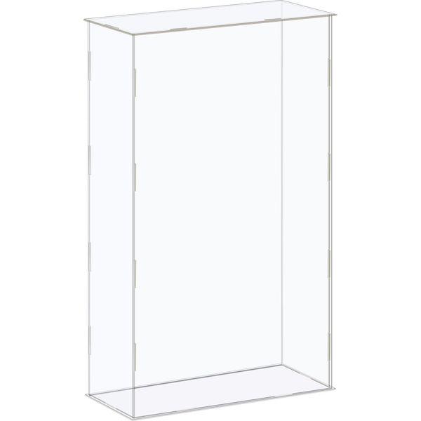 sourcing map Acrylic Display Case Box Clear Dustproof Protection Showcase 26x11x41cm for Collectibles Display 0