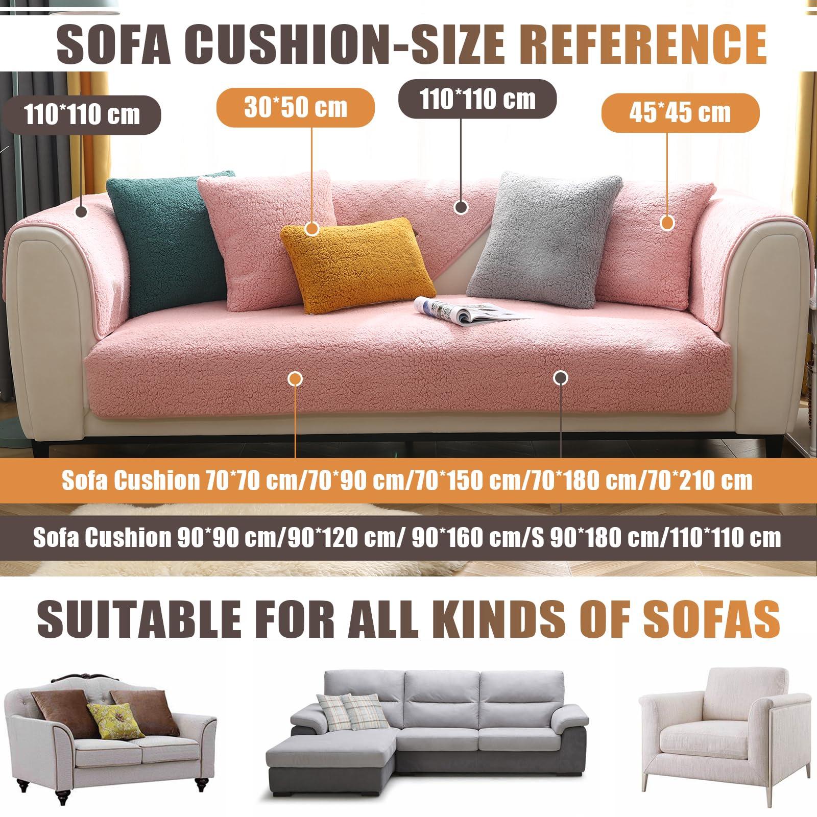LiveGo Premium Velet Sofa Covers, Non-slip Sofa Slipcovers, Elaborate and Exquisite Couch Covers, Sofa Cushion Covers for Bedroom, Hotel and Office 2