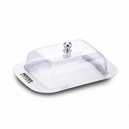 Mercier Stainless Steel Butter Dish (See-Through Lid) 1