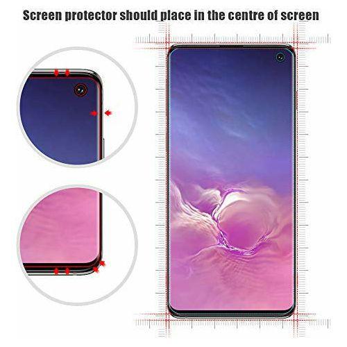 AloMit Samsung Galaxy S10 Screen Protector [3-Pack] 2