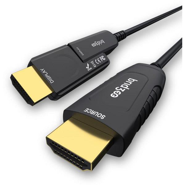 BRIDGEE Fiber Optic HDMI 2.0 Cable, Ultra High Speed AOC Supports 18Gbps 4K@60Hz Dynamic HDR 10, eARC, HDCP2.2, 4:4:4 (33ft) 0