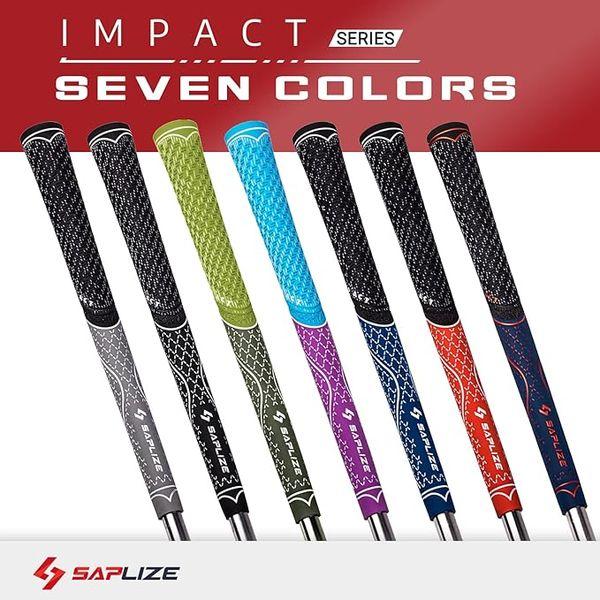 SAPLIZE 13 Golf Grips, Standard, Multi-compound Hybrid Golf Club Grips, Green 3