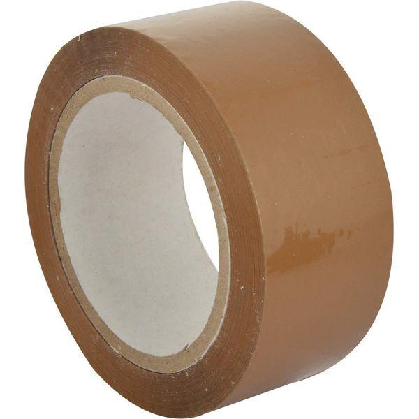 SS Ecom Heavy Duty 6 Rolls Brown Buff Packing Tape, Strong Durable Adhesive Tape for Heavy Boxes, Moving, Sealing, Shipping - 48 mm X 66 Mtr (72 Yards) 3