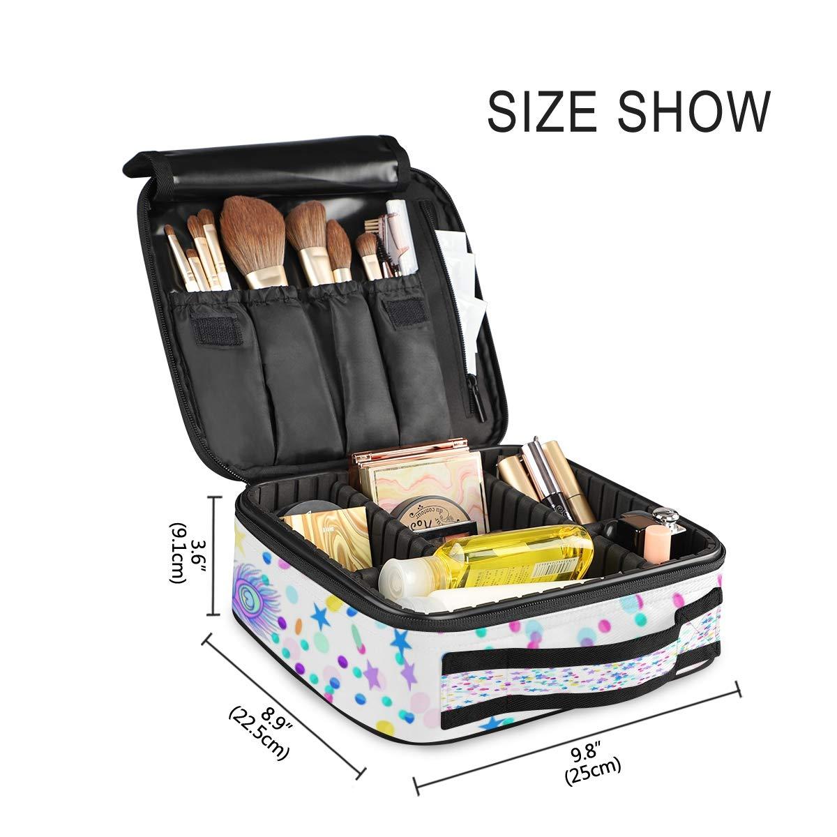 Unicorn Magic Star Cream Tiara Vanity Case Women Makeup Bags Storage Boxes Girls Beauty Large Travel Cosmetic Brush Bag Organizer Toiletry Wash Bag 4