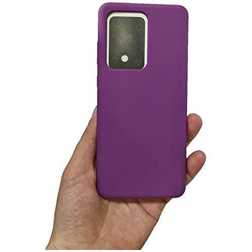CP&A Protective Phone Case - Liquid TPU Silicone Gel Rubber Case for Samsung S20 Ultra, Shock-Absorption Bumper Light Anti-Scratch Protective Shell Cover for Samsung Galaxy S20 Ultra (Deep Purple) 1