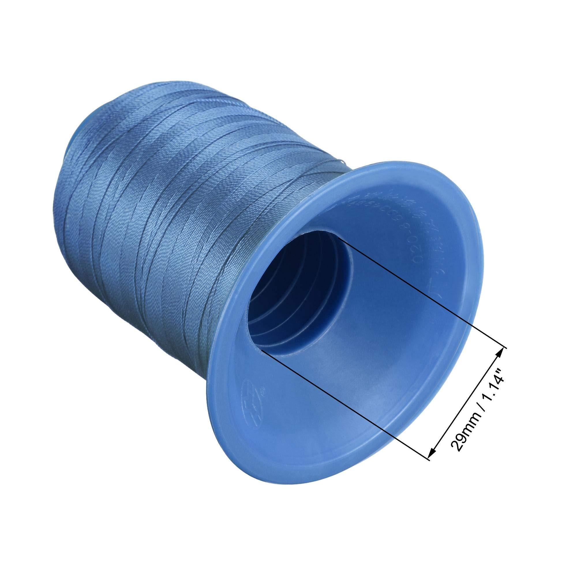 sourcing map Bonded Polyester Sewing Thread 610 Yards 420D/0.45mm Extra Strong Upholstery Thread for Manual and Machine Sews (Blue) 3