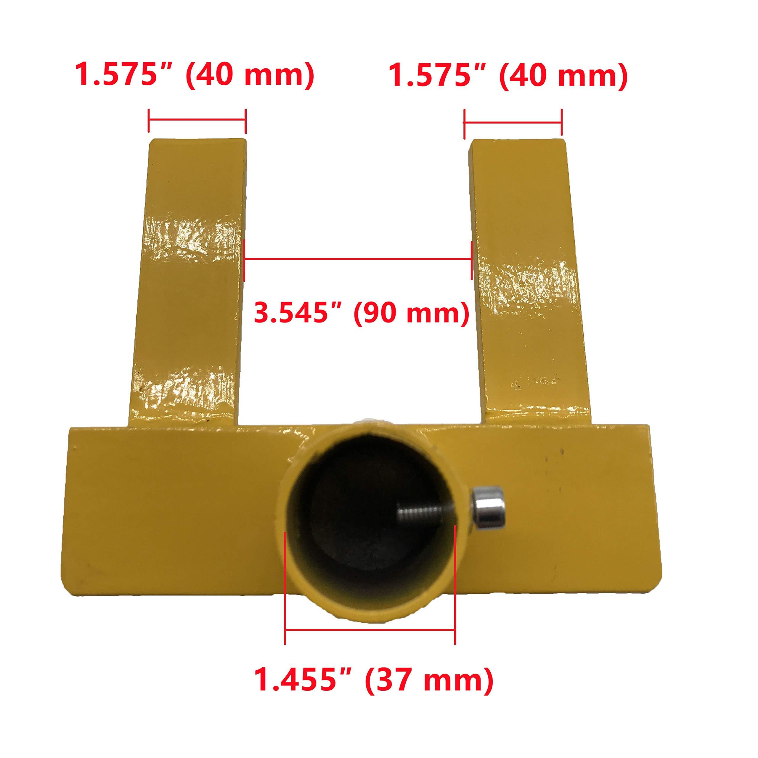 Ewandor Pallet Buster, Deck Wrecker, Pallet Disassembly Tool, Deck Board Remover, Best Wrecking Pry Bar for Breaking Pallets, Industrial Breaker for Removing or Tearing Down Woods, Safety Yellow 1