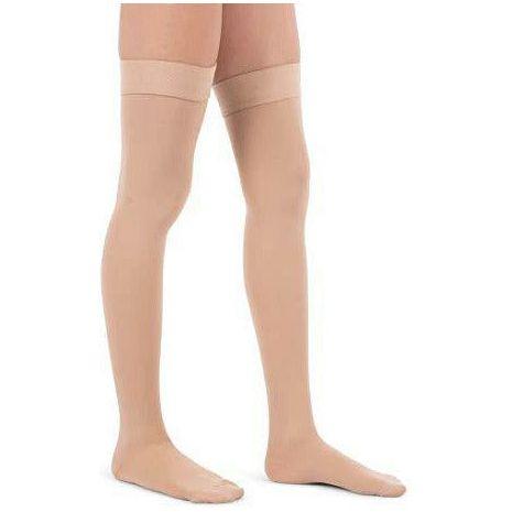 Jomi Compression Thigh High Stockings Collection, 20-30mmHg Surgical Weight Closed Toe 240 (XX-Large, Beige) 2