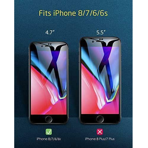 ESR Screen Protector for iPhone 8/7 [3D Curved Edge Full Coverage Protection], Premium Tempered Glass Screen Protector for iPhone 8/7/6s/6, Black 2