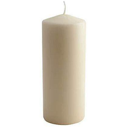 Genware nev-plc20 pillar candle, 20 cm high x 6.8 cm diameter, ivory 100 hours 0