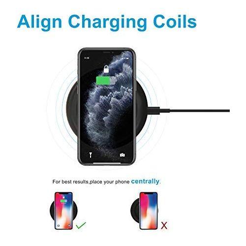 Wireless Charger Magic 15W Max Qi Fast Wireless Charging Station Universal Wireless Charging Station Pad Compatible for Smart Phones and Other QI Devices（Yellow） 4