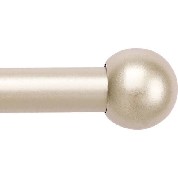 Curtain poles Extendable curtain pole 70cm to 120cm Ball finials Champagne colour 28" to 48" Adjustable curtain rail Includes rods, finials, brackets& hardware kits