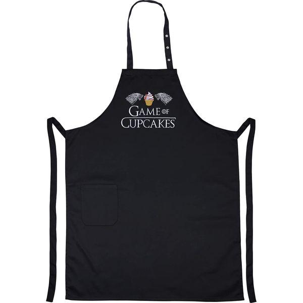 EXPRESS-STICKEREI Cooking apron women Adjustable Kitchen Aprons with Pocket | adjustable neck strap (Game of cupcakes - Kochschürze) 1