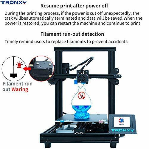 TRONXY XY-2 PRO With Titan Extruder 3D Printer Prusa I3 255 * 255 * 245mm, Filament Detector and Auto level, For Beginner, Education and Home, PLA PETG TPU 4