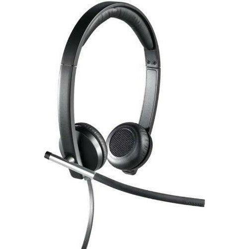 Logitech H650e Wired Headset, Stereo Headphones with Noise-Cancelling Microphone, USB, In-Line Controls, Indicator LED, PC/Mac/Laptop - Black 2