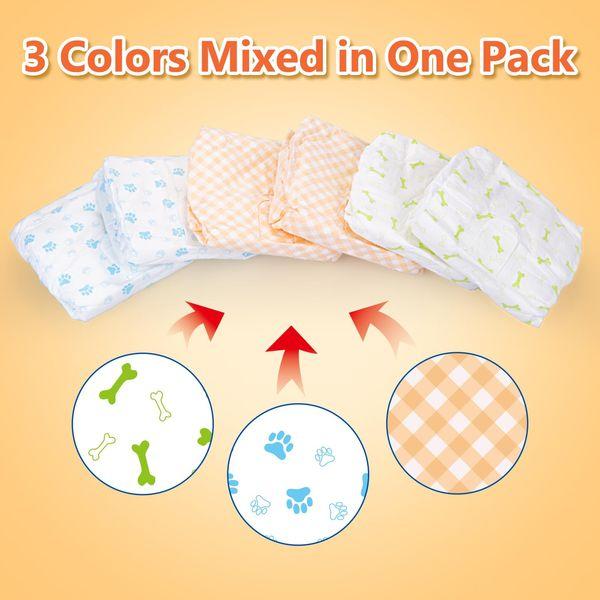 Pet Soft Disposable Dog Puppy Nappies Female XXS Small 72 Count - Super Absorbent Dog Doggy Cat Diapers 1