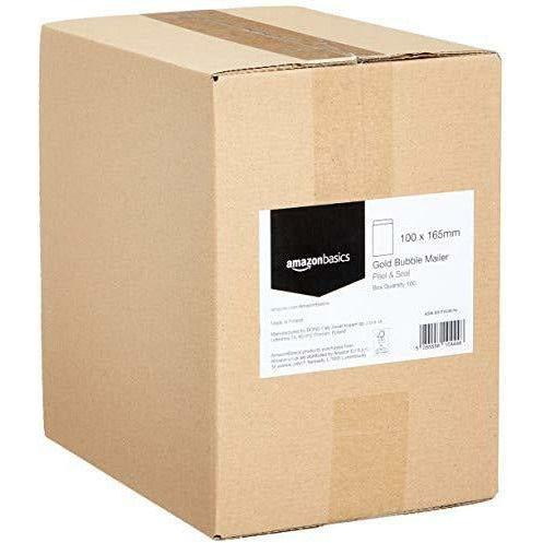 AmazonBasics Bubble Mailer, Gold, 100 mm x 165 mm, 100 Pack 2