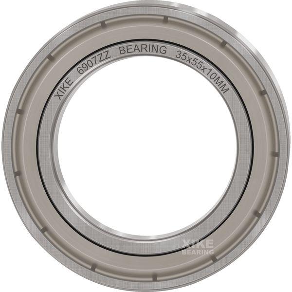 XIKE 6907ZZ Ball Bearings 35x55x10mm Bearing Steel and Metal seals, Pre-Lubricated, 6907-2Z Deep groove ball bearing with seals or shields, Pack of 10. 3