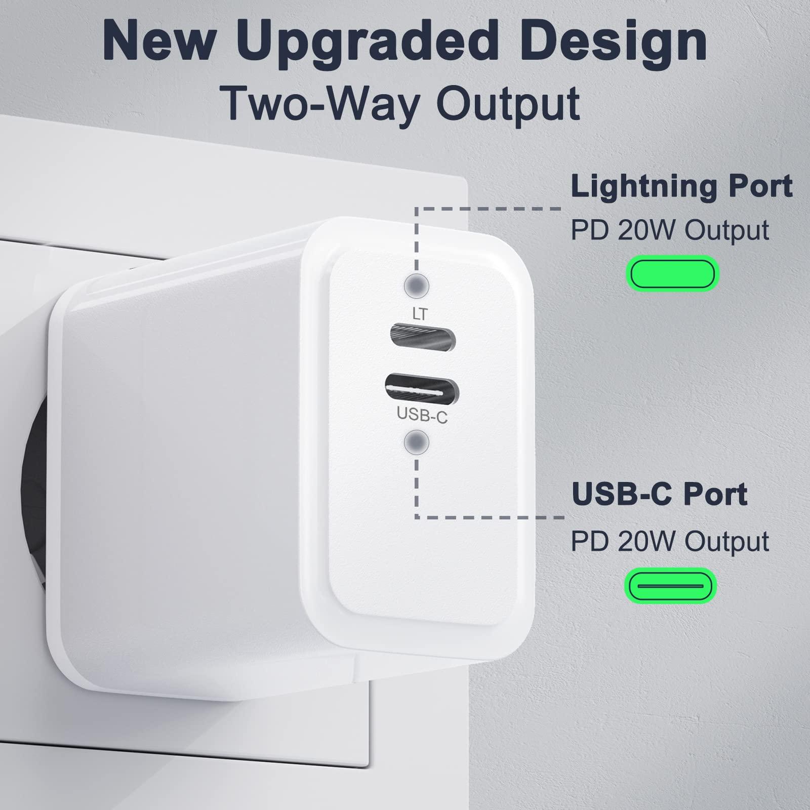 iPhone Fast Charger, 20W USB C Plug with iPhone Charger Cable 1M, iPhone Charger with iPhone Charger Cable for iPhone 15/14/ 13/12/ 11 3