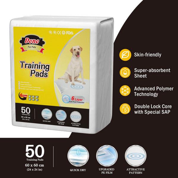 Dono Puppy Dog Training Pads Super Absorbent Dog Pee Mats Pet House Training Pads 10pcs Pack (Large) 2