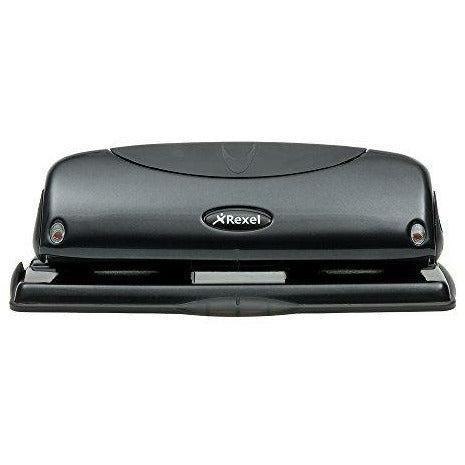 Rexel Precision P425 4 Hole Punch Black 25 Sheet Capacity and Paper Alignment Indicator 2