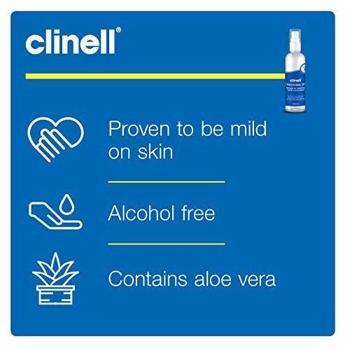 Clinell - Antibacterial Hand Spray Suitable for Hands and Surfaces - Dermatologically Tested, Kills 99.99 Percent of Germs - 100 ml bottle 4