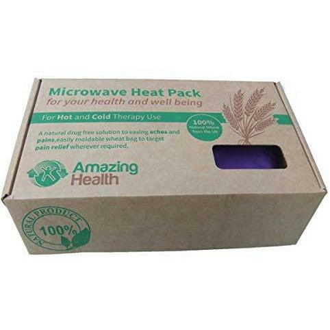 Unscented Microwave wheat bag - UK Made - NON Scented - Black, Made In UK, Gift Boxed 2
