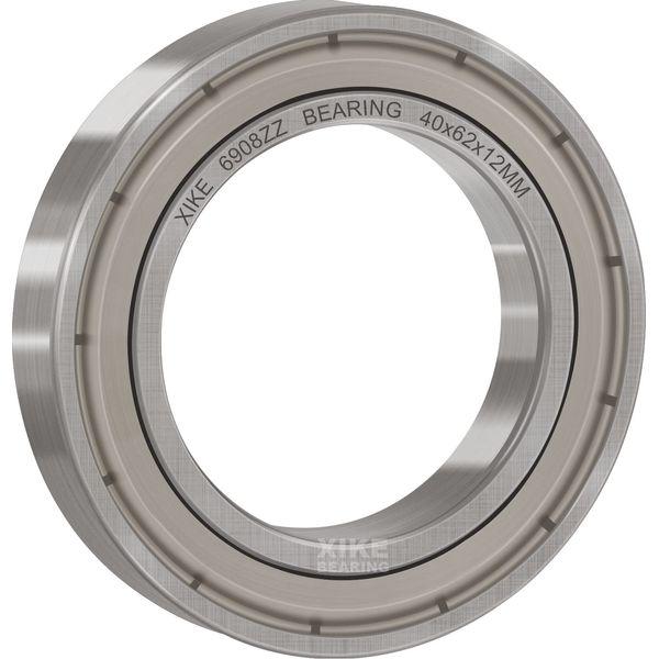 XIKE 6908ZZ Ball Bearings 40x62x12mm Bearing Steel and Metal seals, Pre-Lubricated, 6908-2Z Deep groove ball bearing with seals or shields, Pack of 10. 2