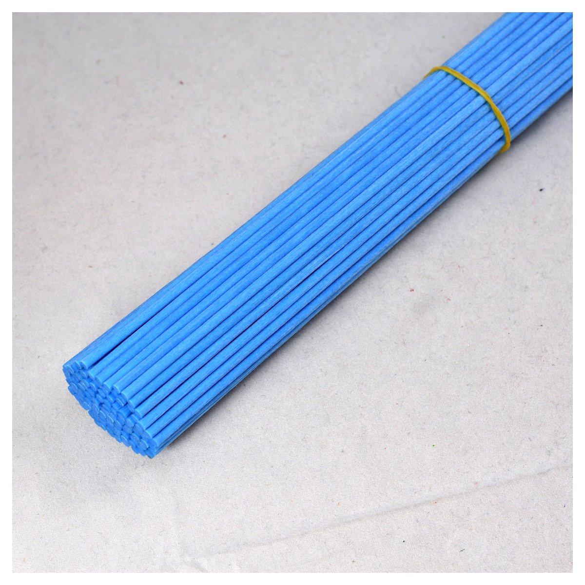 Ougual 100 Pieces Fiber Diffuser Replacement Sticks For Aroma Fragrance (25cm x 3mm, Ice Blue) 2