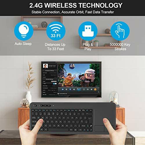 Wireless Keyboard, TedGem 2.4G Wireless Keyboard with Touchpad 1