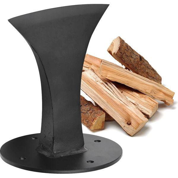 Riiai Wood Splitter Wedge Heavy Duty Small Firewood Kindling Splitter Cast Iron Manual Log Splitter for Small Fireplace Wood Stove 0
