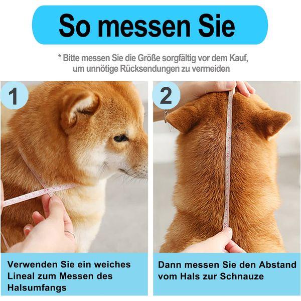 Supet Dog Cone Adjustable Pet Cone Pet Recovery Collar Comfy Pet Cone Collar Protective for After Surgery Anti-Bite Lick Wound Healing Safety Practical Plastic E-Collar for Dogs and Cats (Blue XL) 3