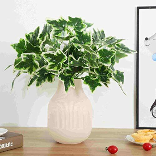 Lackingone 6 Pack Artificial Plants Leaves For Grass Wall Backdrop For Home Garden Backyard Office Hanging Baskets Wedding Indoor 0