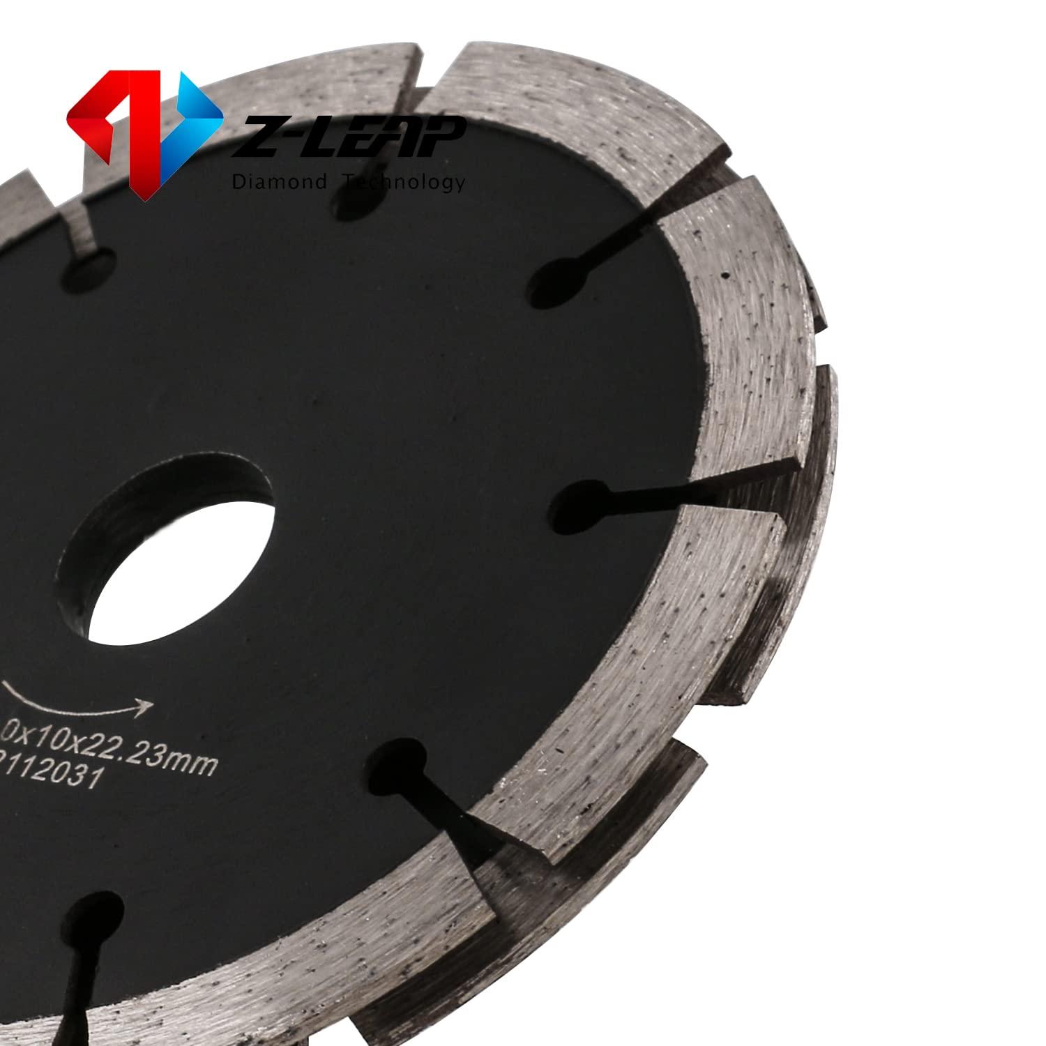 Z-LEAP 5-Inch Dual Sandwich Tuck Point Diamond Blade for Angle Grinder Concrete Floor Brick Granite Marble 4