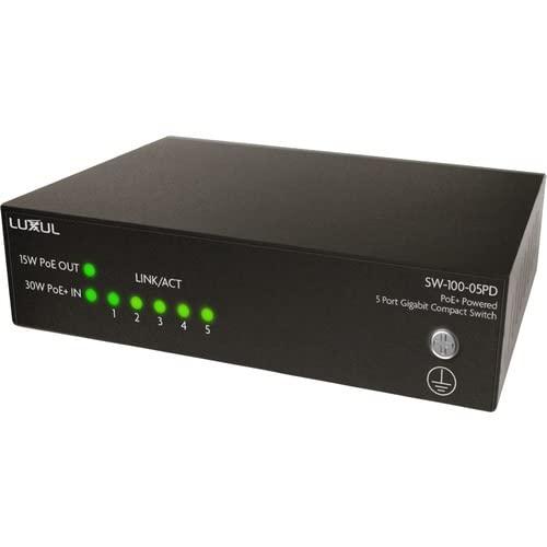 Luxul 8 Port Gigabit PoE+ Unmanaged Switch With Uplink, 92W PoE+ & 18GBPS Switching Capacity / 8 Port Network Switch. UK Plug 0