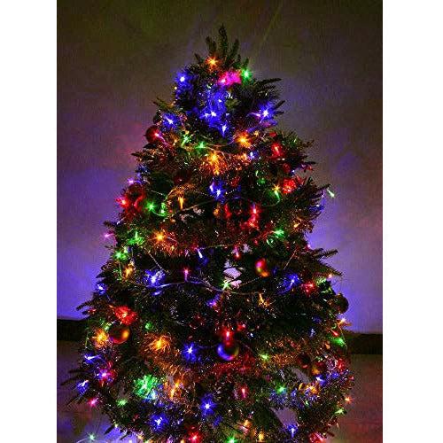 100-1000 LED String Fairy Lights On Clear Cable with 8 Light Effects Ideal for Home Christmas Wedding Party (300 LEDs, Multi Color) 2