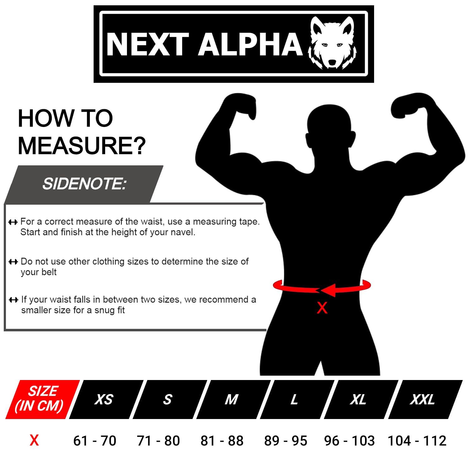 Next Alpha Weightlifting Belt & Dip Belt Combination - Custom Weight Lifting Belt for Men and Women - Self-Locking & Quick Release Buckle - With Chain - Red - Extra Large 2