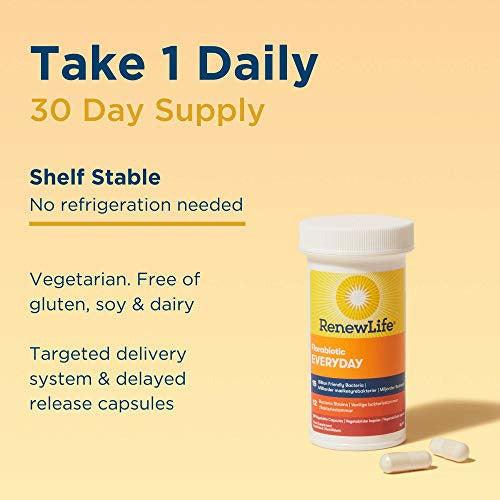 Renew Life ?Everyday? 15 Billion Friendly Bacteria | 12 Bifidobacterium and Lactobacillus Strains | One Month Supply | 30 Capsules 2