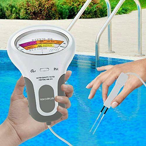 Guer Portable 2 in 1 PH Tester and Chlorine Tester Handheld Digital Water Quality Analysis Monitor for Swimming Pool - High Accuracy - Quick and Accurate 4