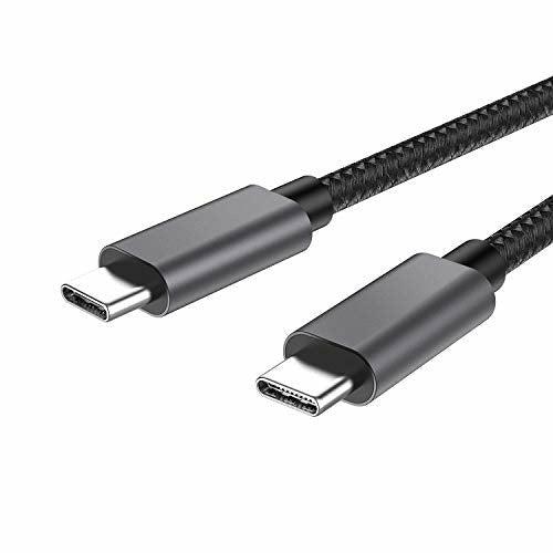 nonda USB C to USB C Cable 100W/5A 6.6ft, USB Type C PD Fast Charging Cable, Braided Nylon Cord Compatible with MacBook Pro 2020, iPad Pro 2020, Samsung Galaxy S20, Switch and Other USB C Charger 0